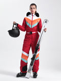 Gsou Snow Combinaison de ski une pièce unisexe pour femme 