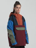 Gsou Snow Women's Color Block Loose Ski Jacket