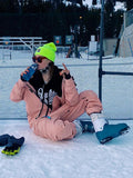 SMN Damen Slope Star Pink Einteiliger Snowboard-Anzug-Overall