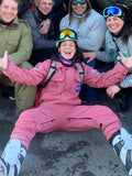 SMN Damen Slope Star Pink Einteiliger Snowboard-Anzug-Overall