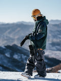 Gsou Snow Veste de ski ample color block pour hommes 