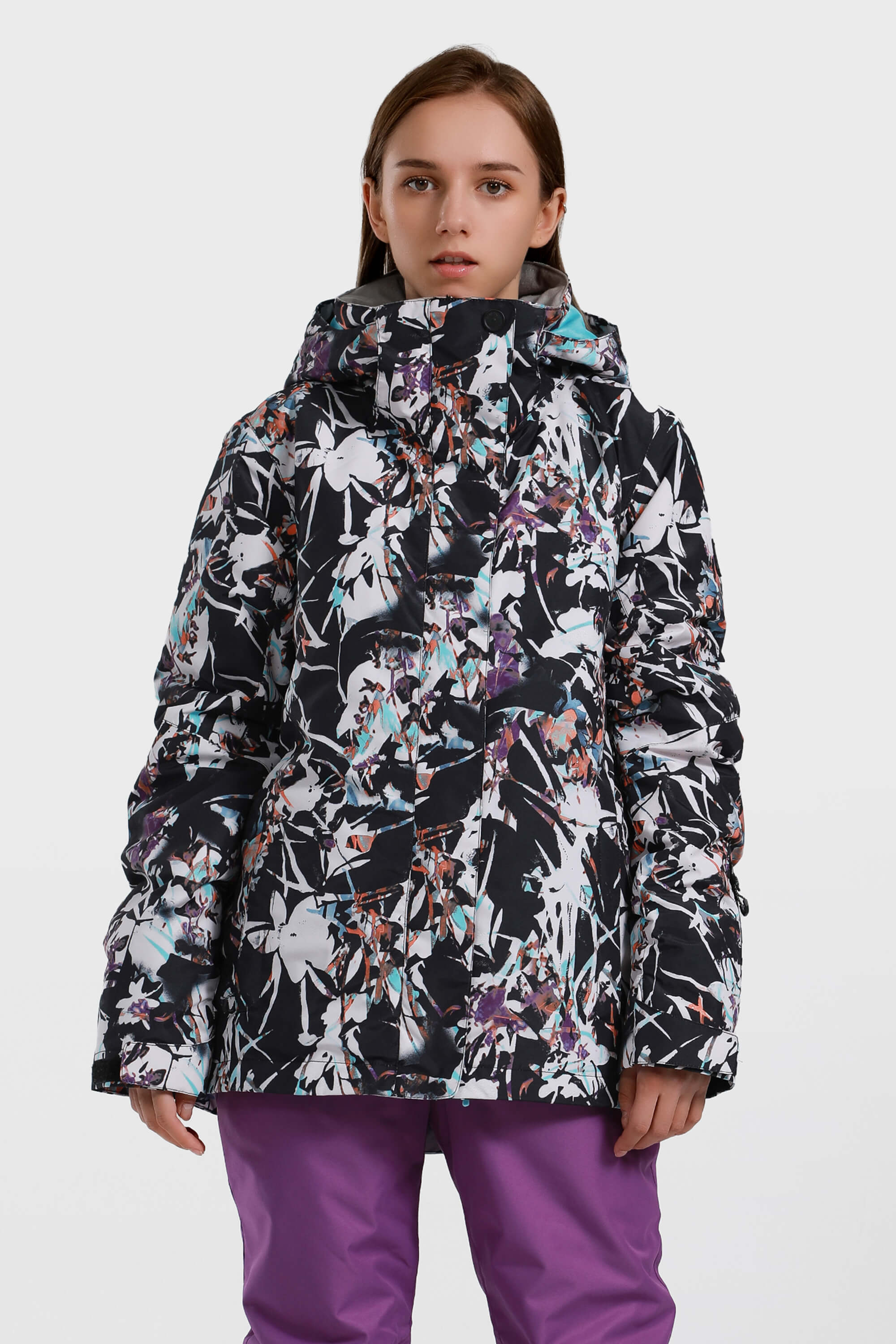 Women's Snow Mountain Classic Versatile Removable Hood Snow Jacket