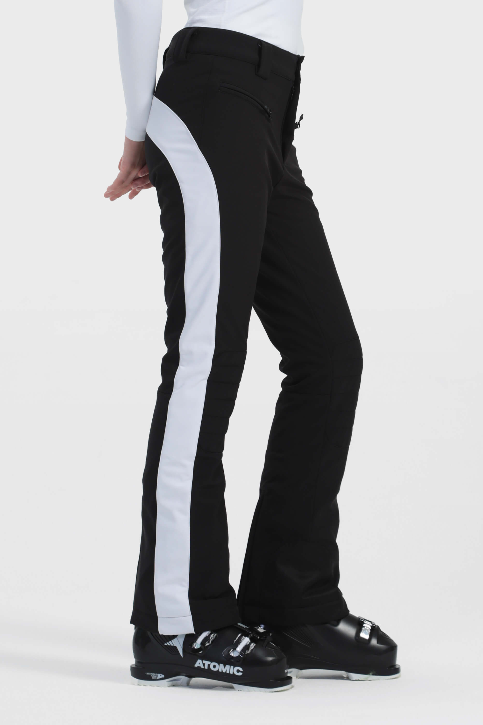Women's Neon Coral Reinforced Knee Scuff Guard Ski Pants – GSou Snow