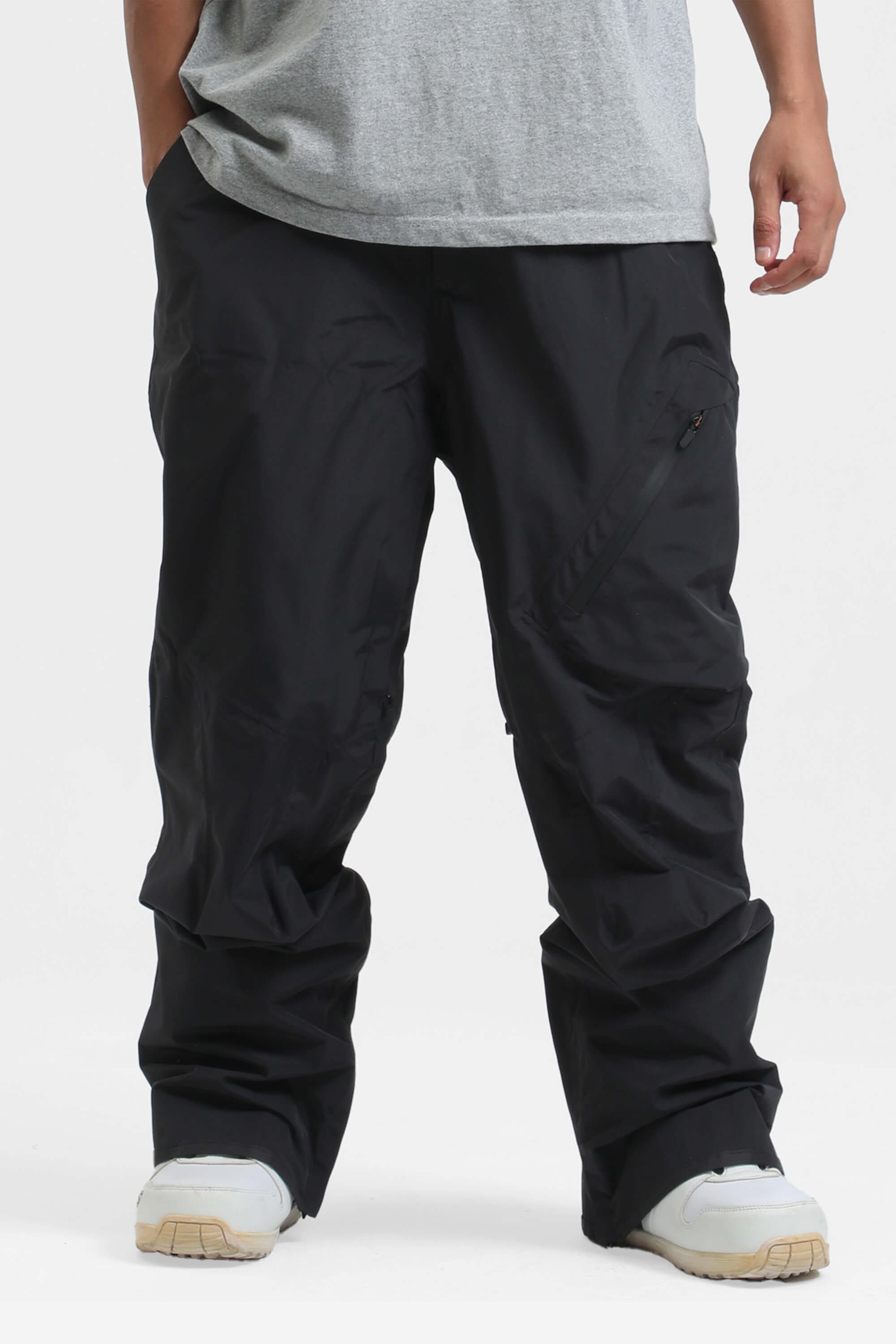 Men's Black Multi-Pocket Venting Baggy Snow Pants – GSou Snow