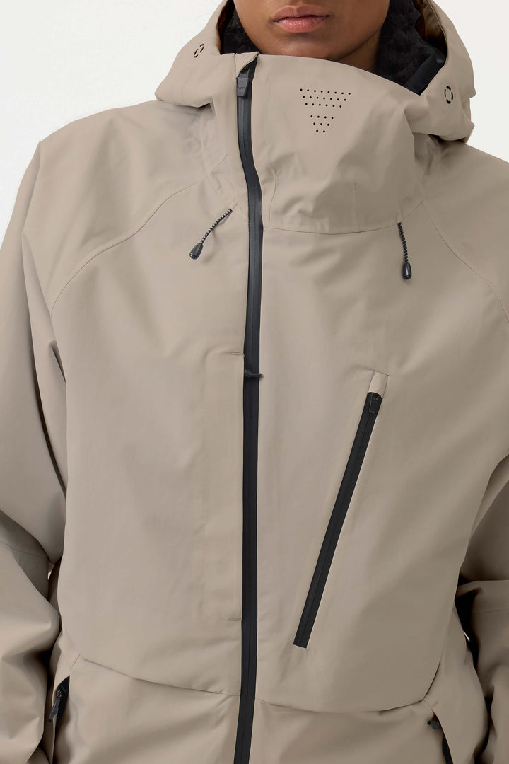 Off-White Face Vented Multi-Pocket Komplett wasserdichte Schneejacke für Damen