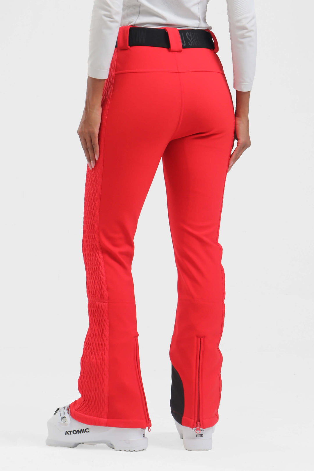 Pantalones de esquí ajustados y acolchados para mujer en color