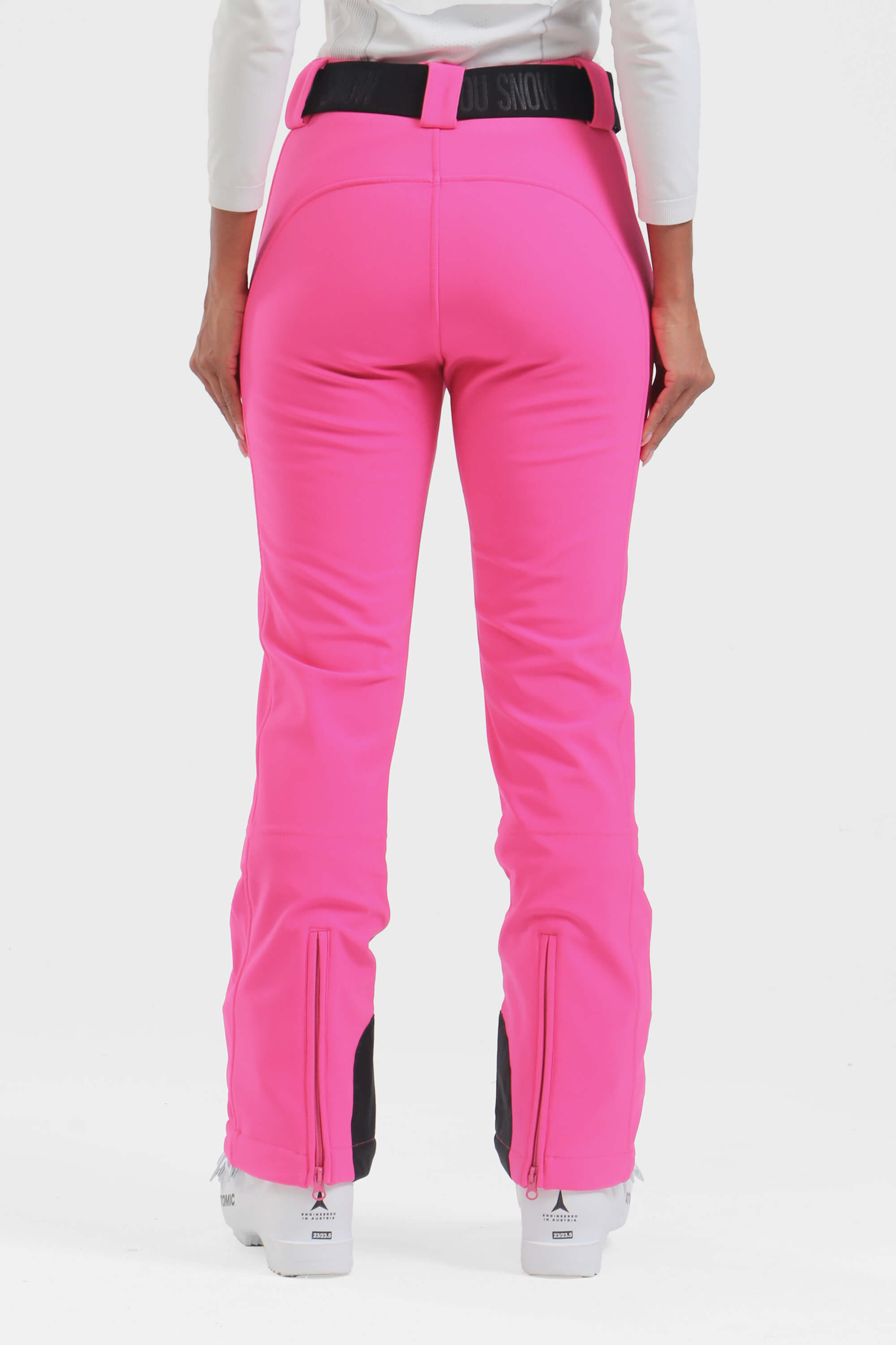 レディース カーキ ウェアラブル スリムフィット フリース裏地 スキー