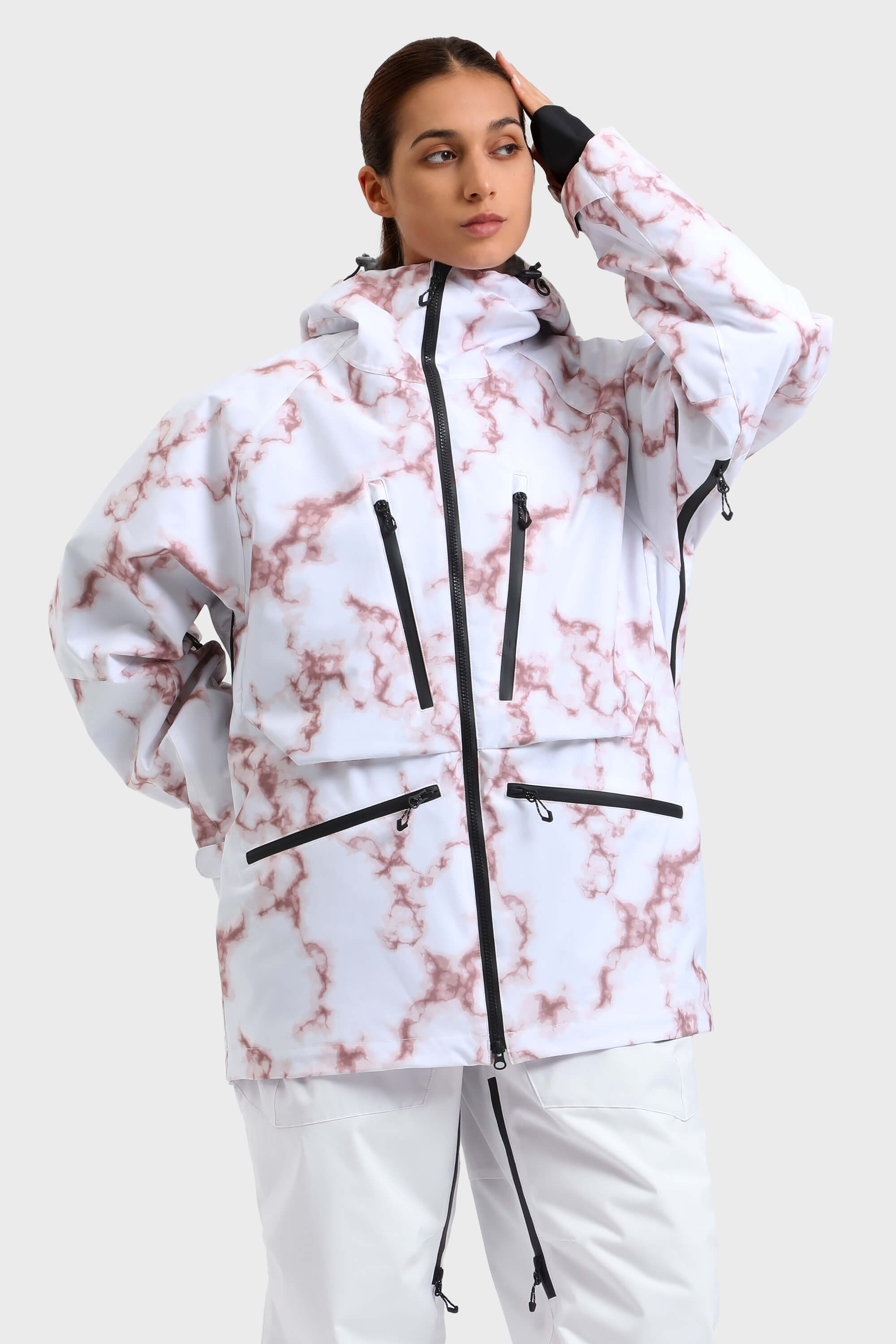 レディース ブラック 多機能 防水 断熱 スノージャケット – GSou Snow