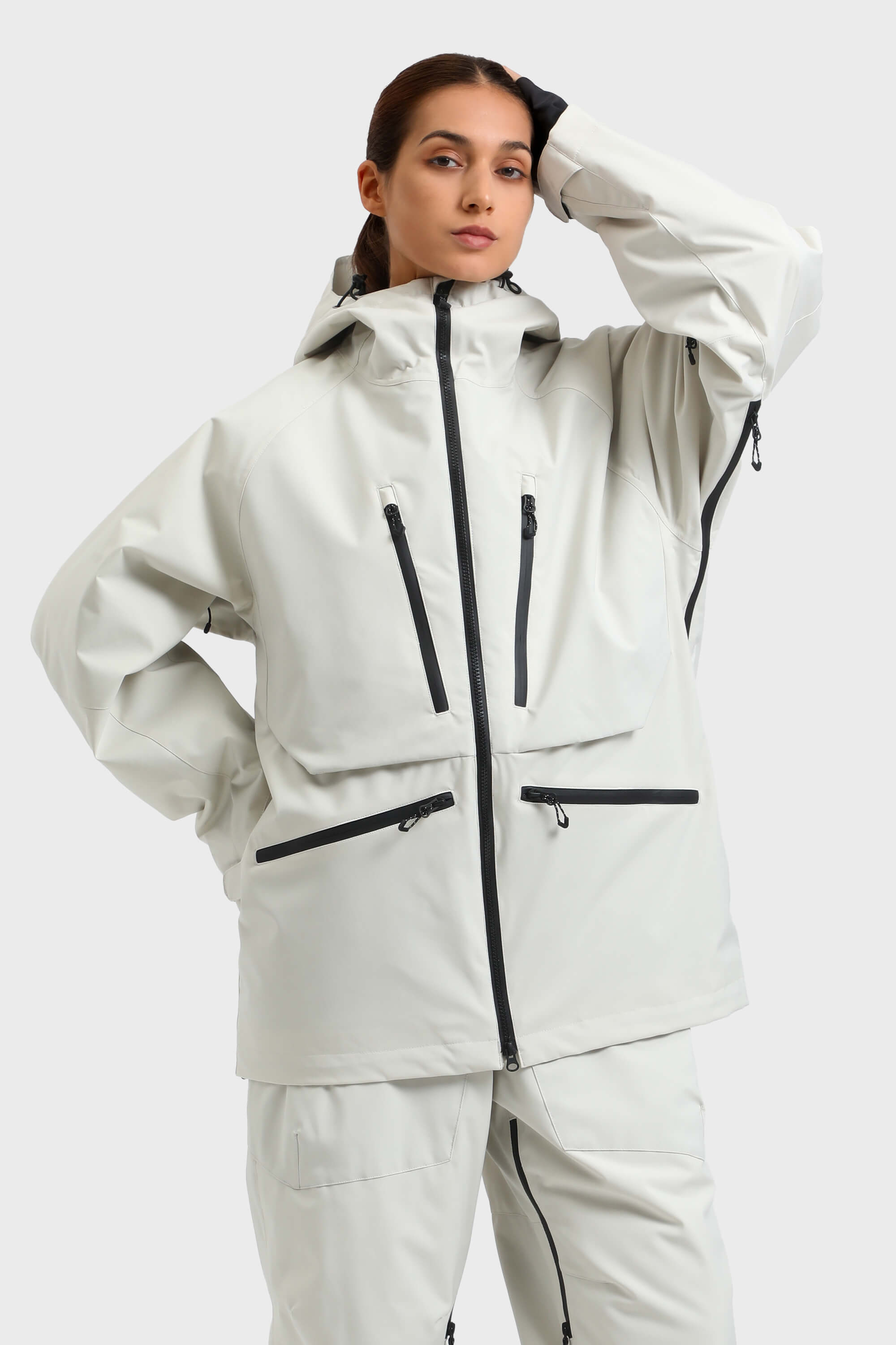 レディース ブラック 多機能 防水 断熱 スノージャケット – GSou Snow