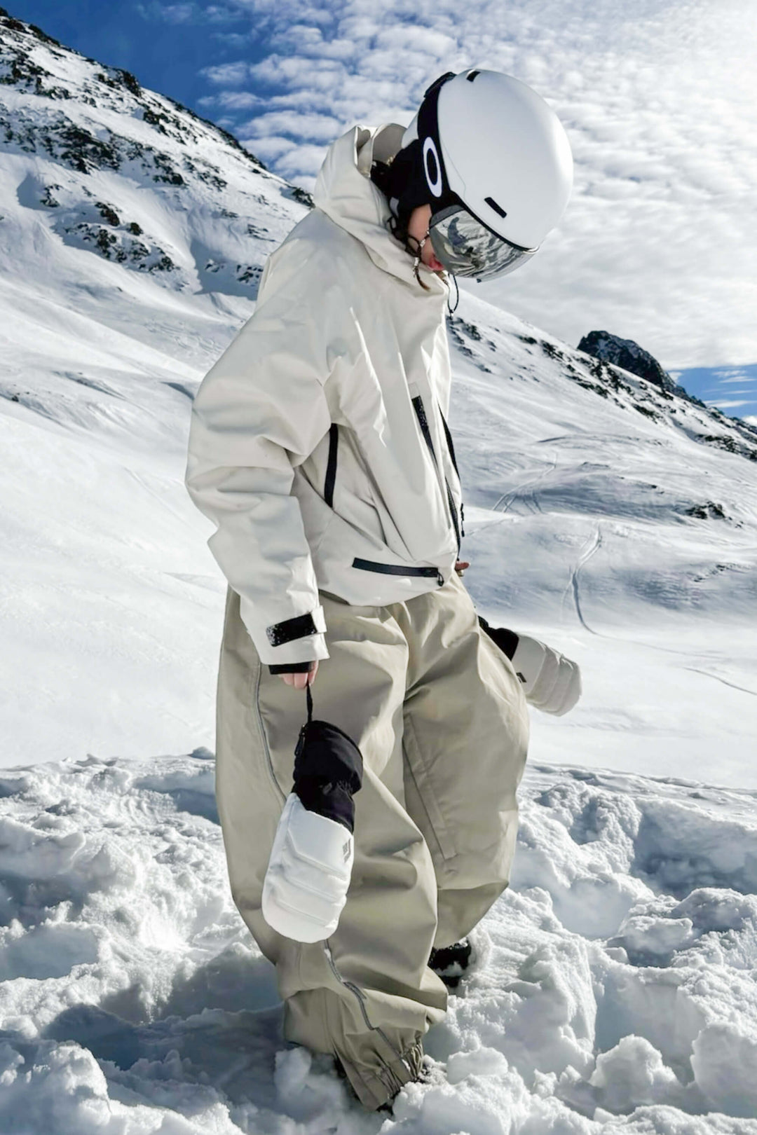 Women's Coffee Multifunctional Waterproof Insulated Snow Jacket