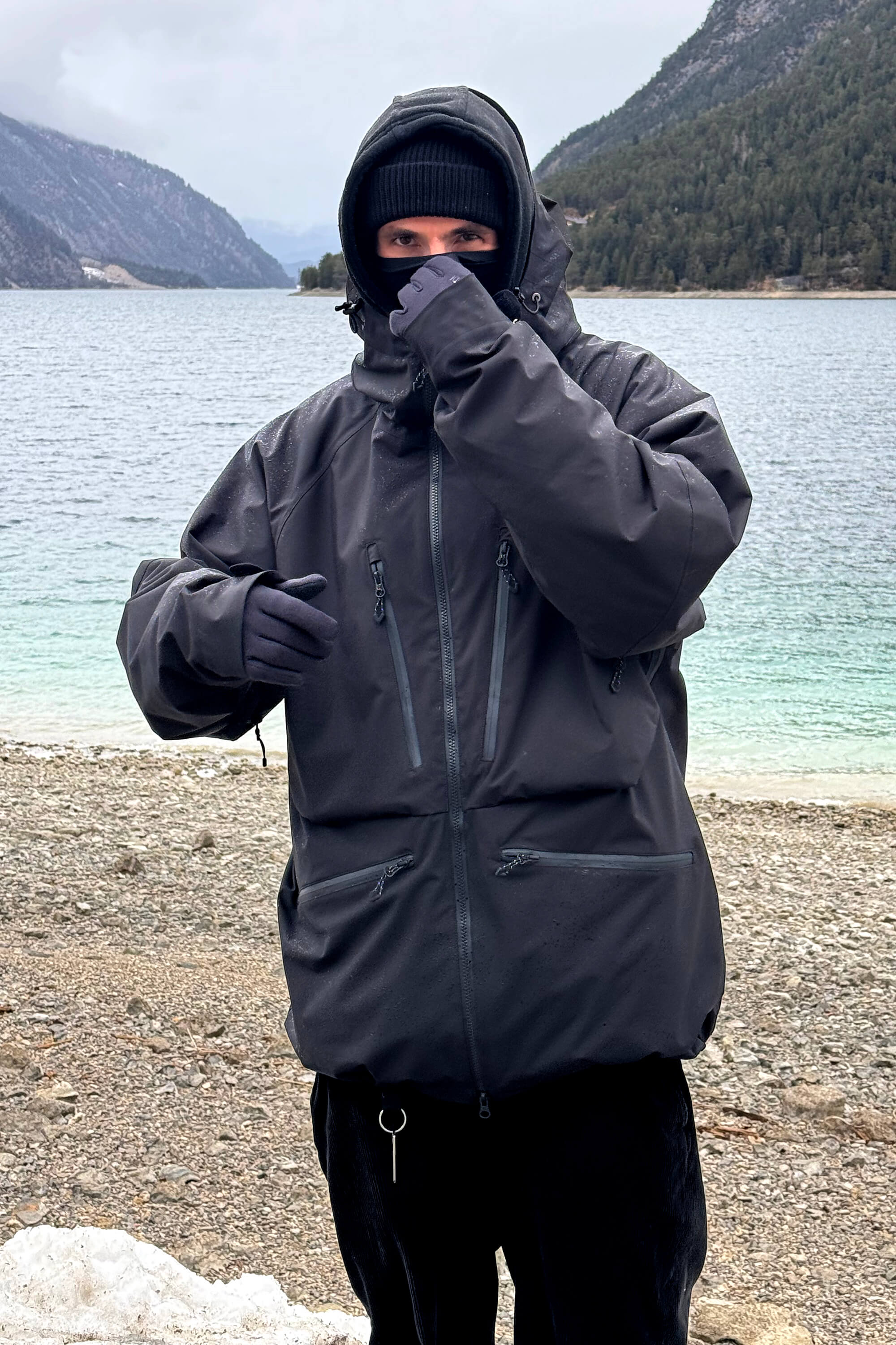 Men's Olive Green Multifunctional Waterproof Insulated Snow Jacket