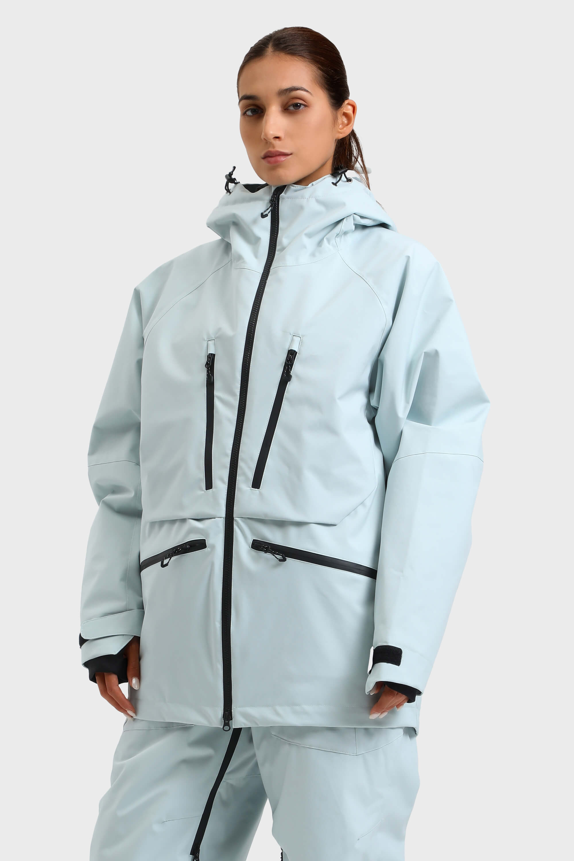 レディース ブラック 多機能 防水 断熱 スノージャケット – GSou Snow