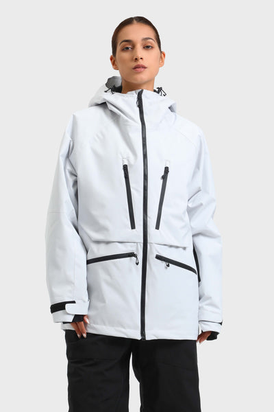 Women's Olive Green Multifunctional Waterproof Insulated Snow Jacket ...