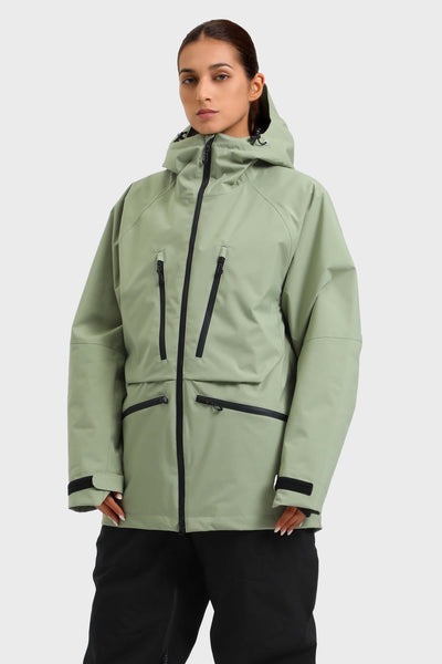 Women's Rose Multifunctional Waterproof Insulated Snow Jacket – GSou Snow