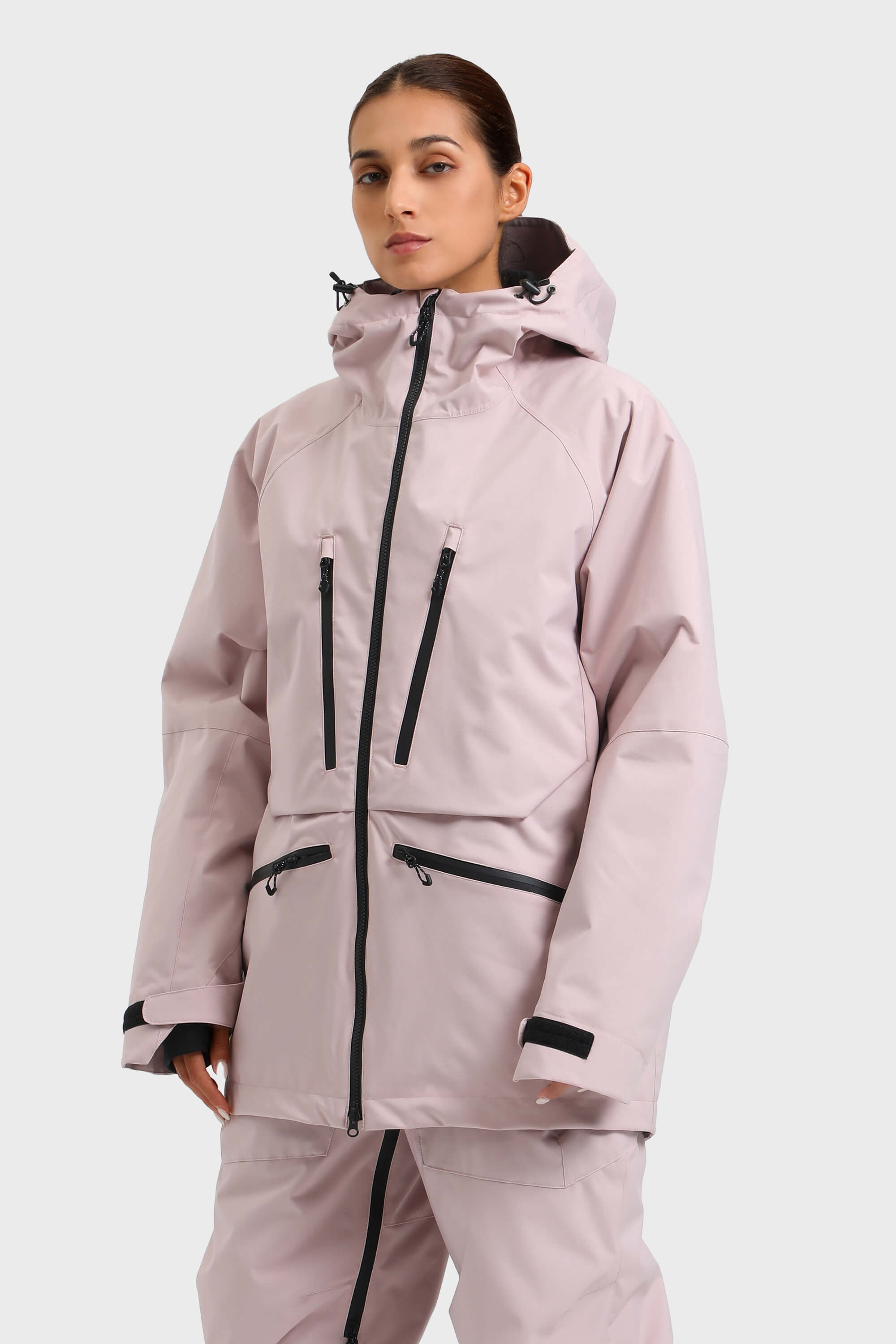 レディース ブラック 多機能 防水 断熱 スノージャケット – GSou Snow