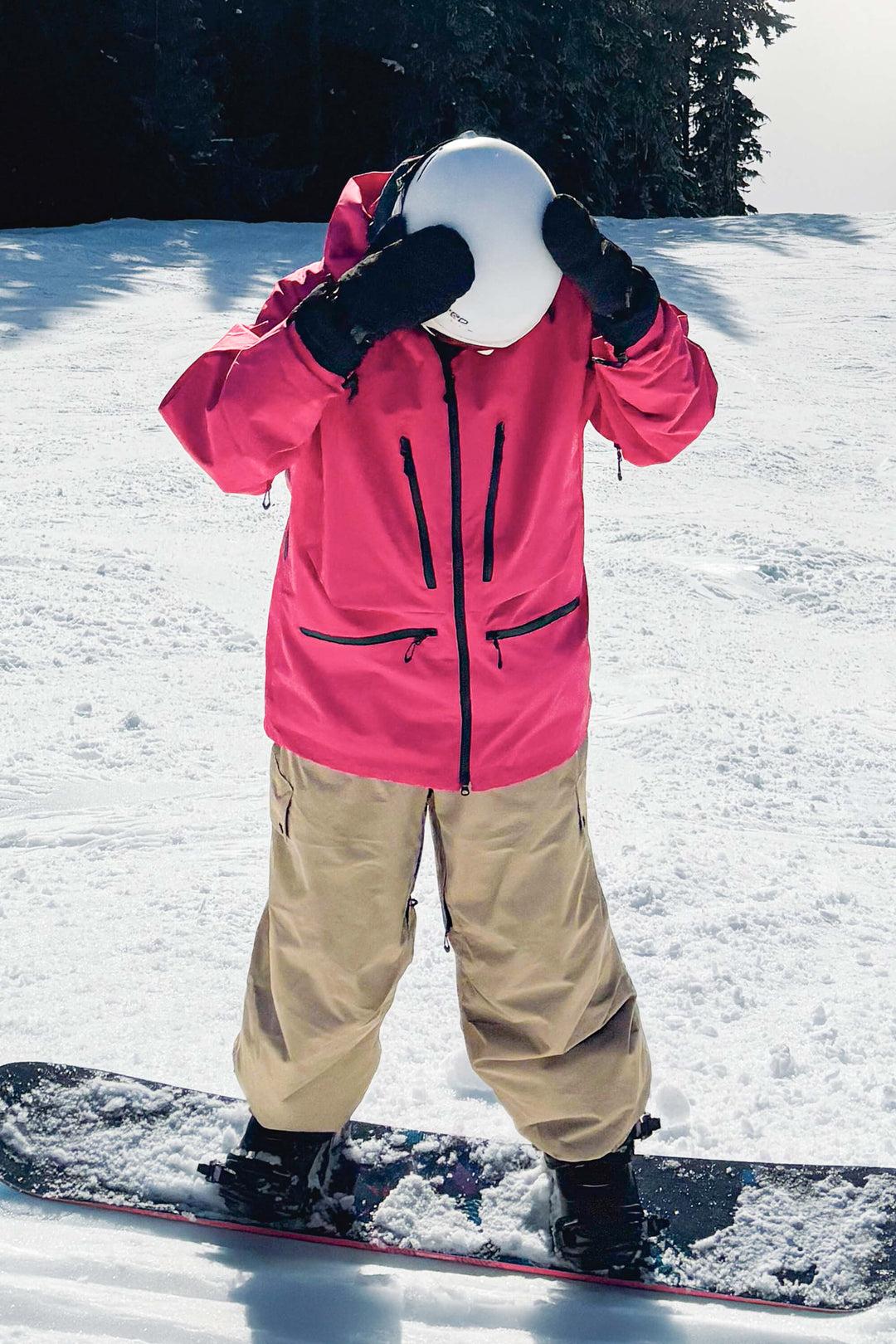 Women's Ice Blue Multifunctional Waterproof Insulated Snow Jacket