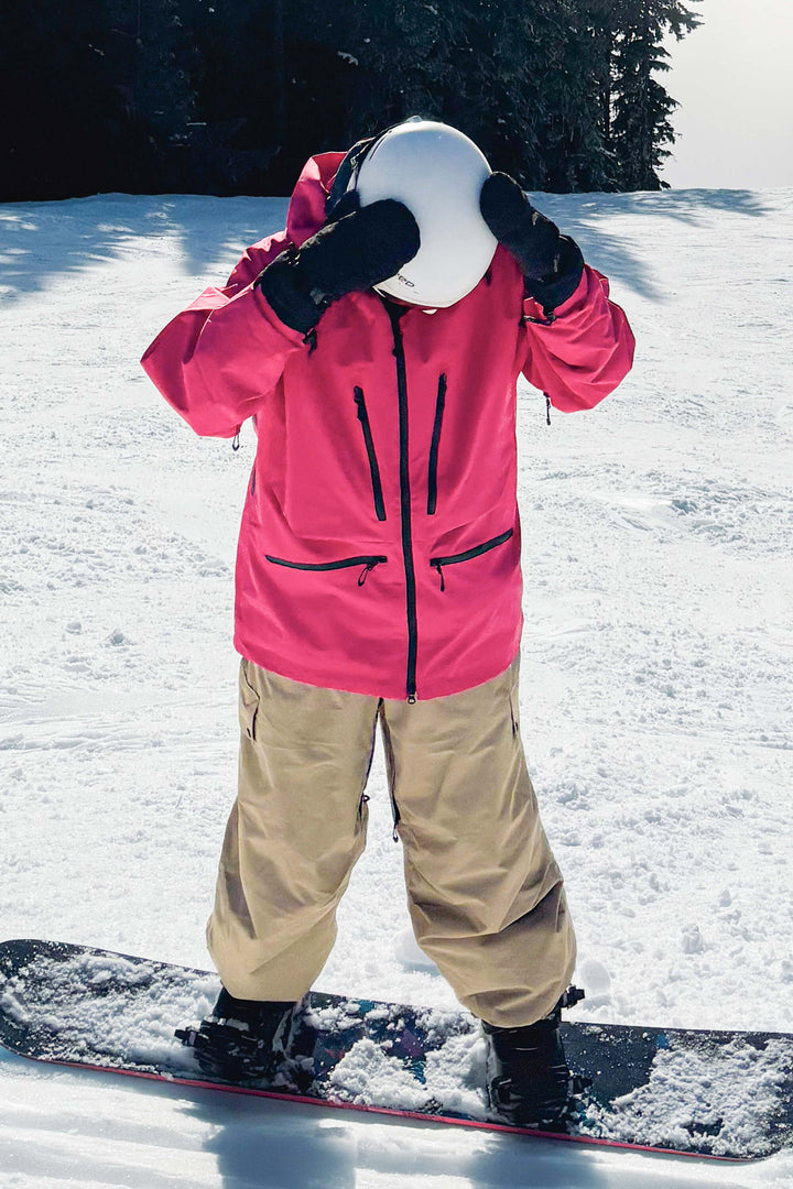 Women's Ice Blue Multifunctional Waterproof Insulated Snow Jacket