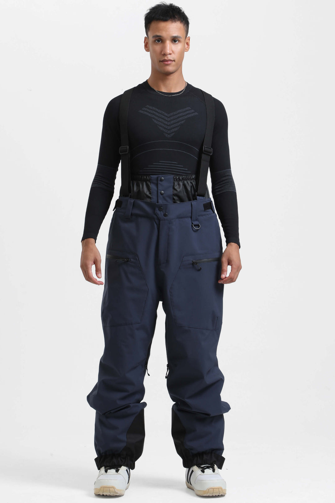 navy blue dress pants with suspenders Navy blue men's suspenders with black loops