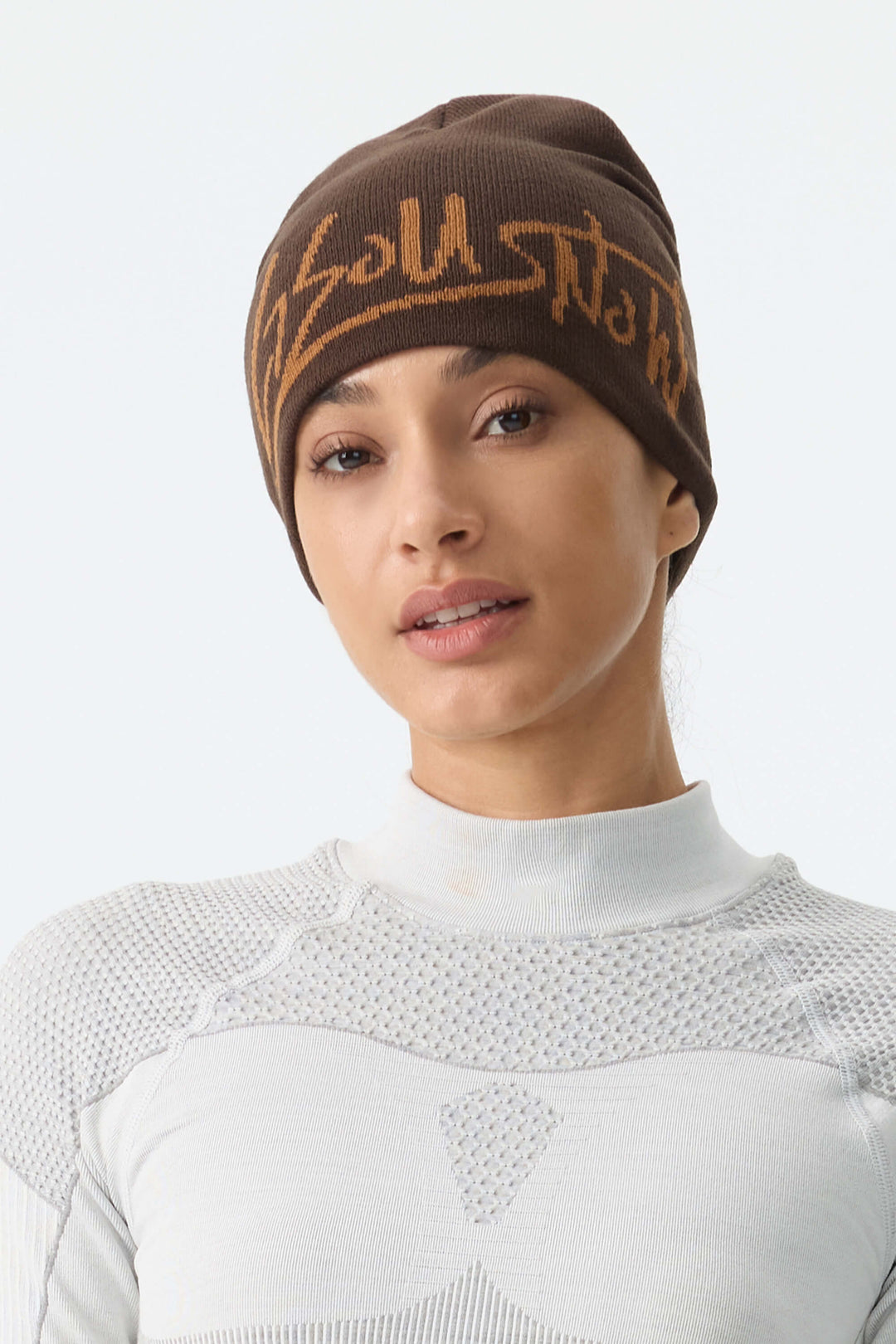 Unisex Dark Gray Logo Cuffless Lightweight Beanie