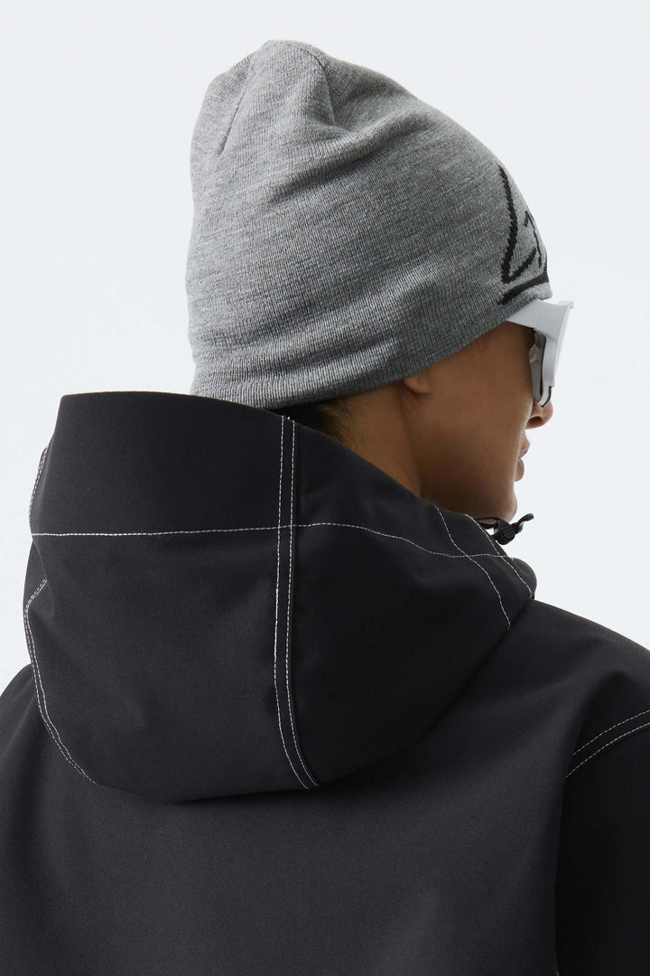 Unisex Light Gray Logo Cuffless Lightweight Beanie
