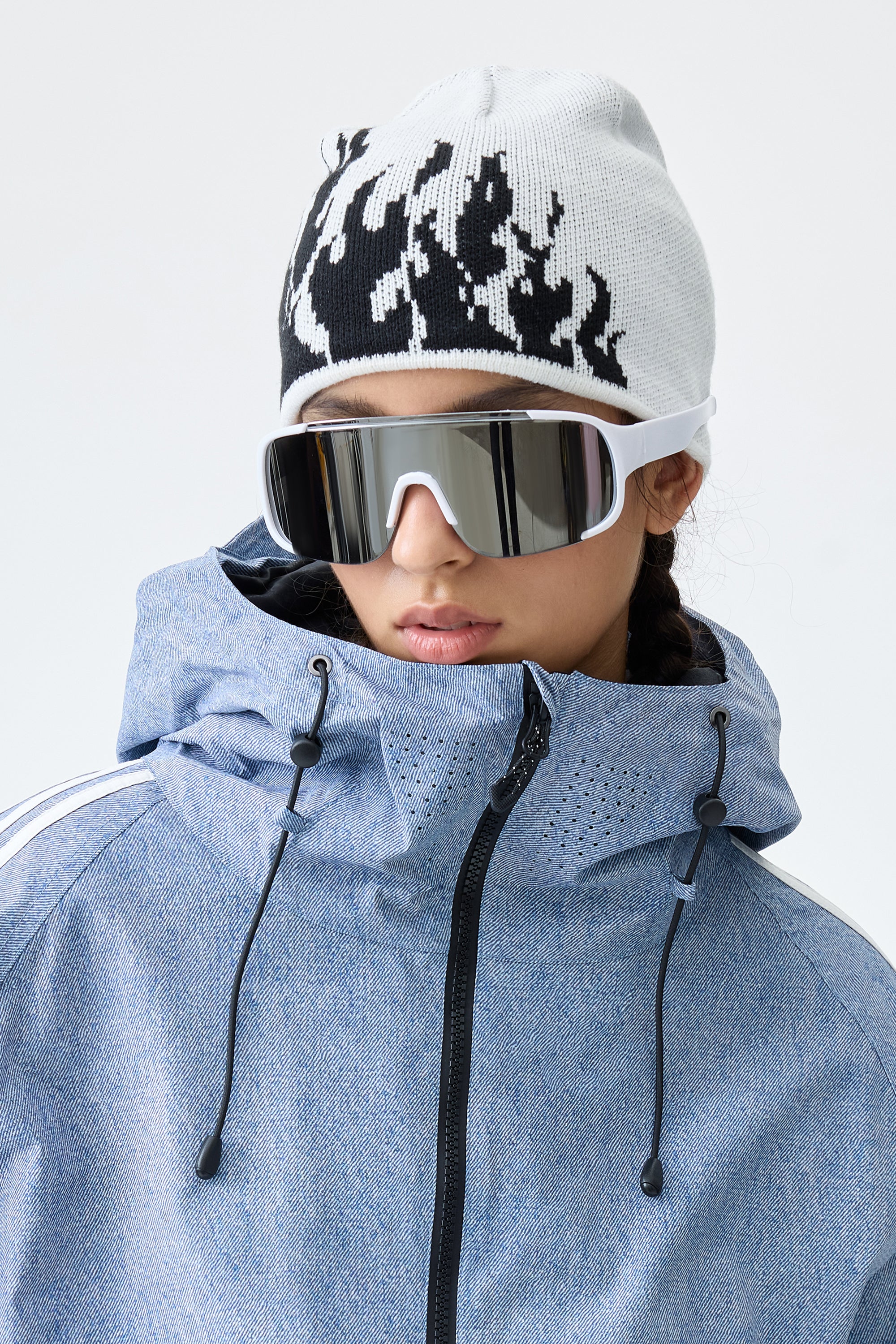 Unisex Black Flame Cuffless Breathable Beanie – GSou Snow