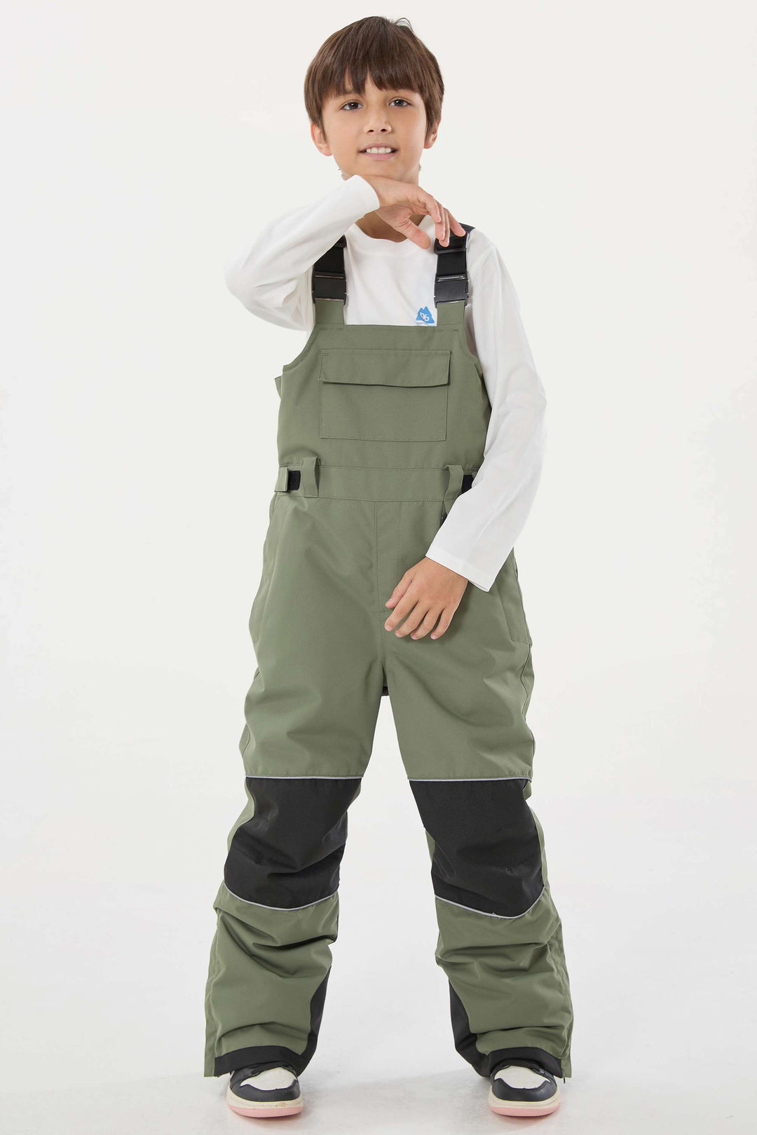 Lila Batik-Schneelatzhose für Jungen, reflektierend, strapazierfähig