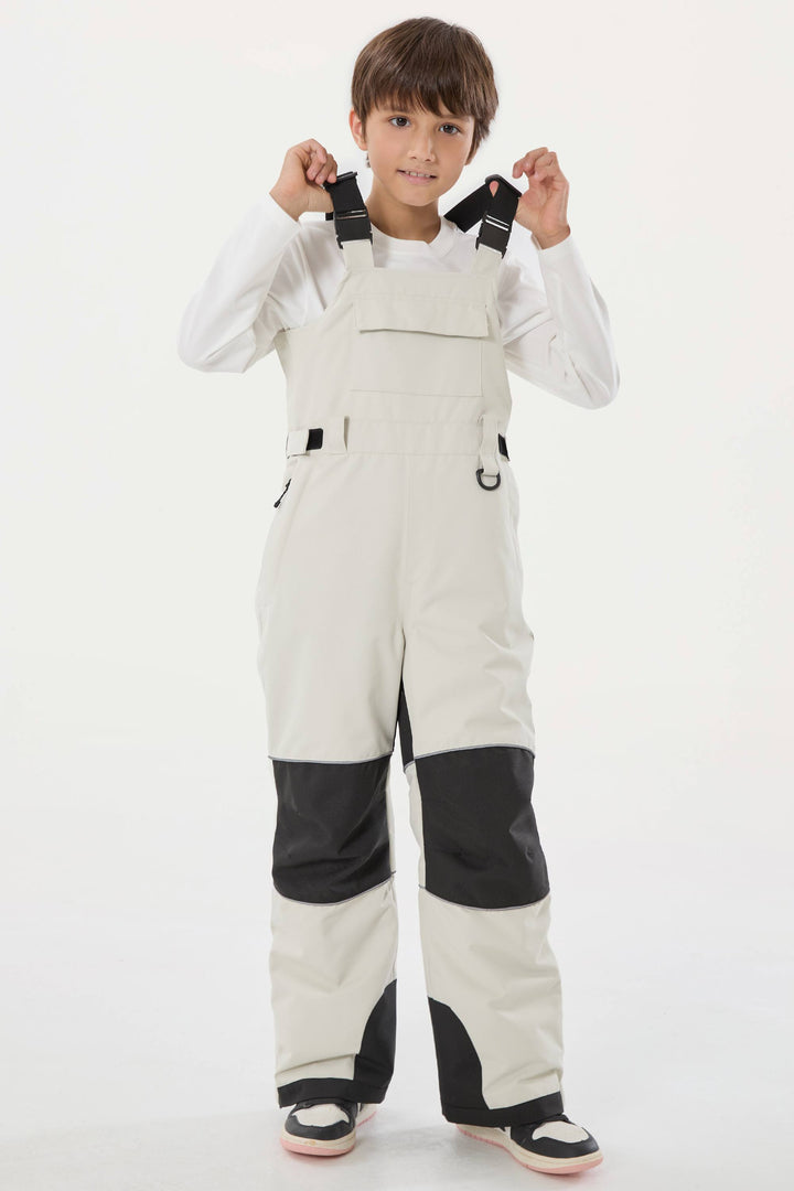 Lila Batik-Schneelatzhose für Jungen, reflektierend, strapazierfähig