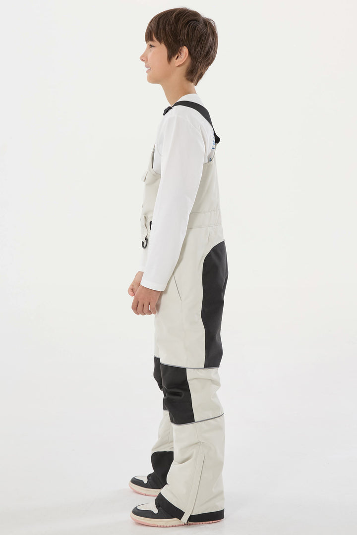 Lila Batik-Schneelatzhose für Jungen, reflektierend, strapazierfähig