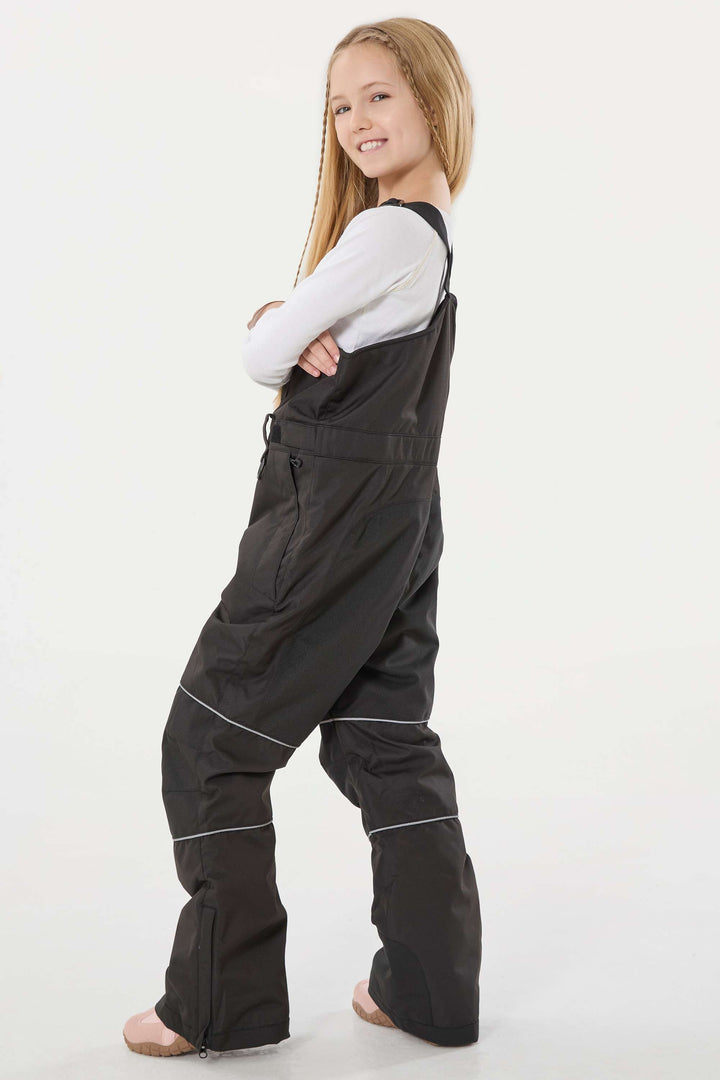 Lavendelfarbene reflektierende, strapazierfähige Arbeitskleidungs-Schneelatzhose für Mädchen 