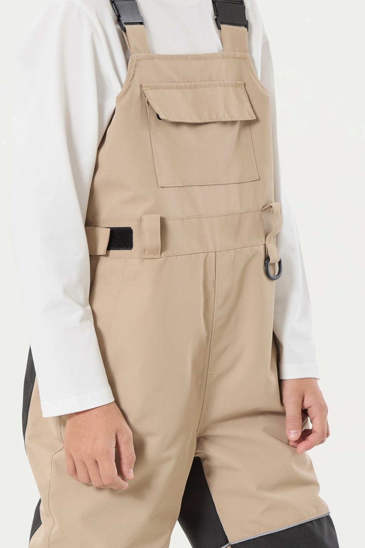 Lila Batik-Schneelatzhose für Jungen, reflektierend, strapazierfähig