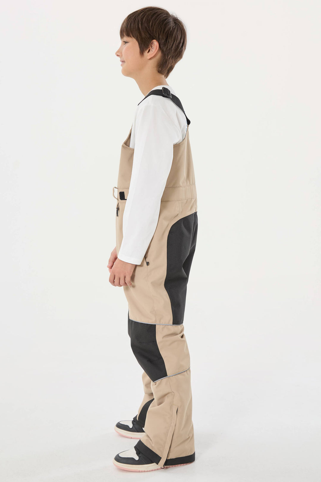 Lila Batik-Schneelatzhose für Jungen, reflektierend, strapazierfähig