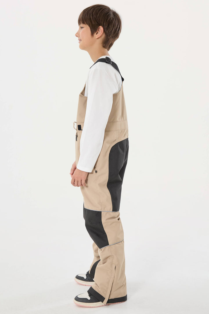 Lila Batik-Schneelatzhose für Jungen, reflektierend, strapazierfähig