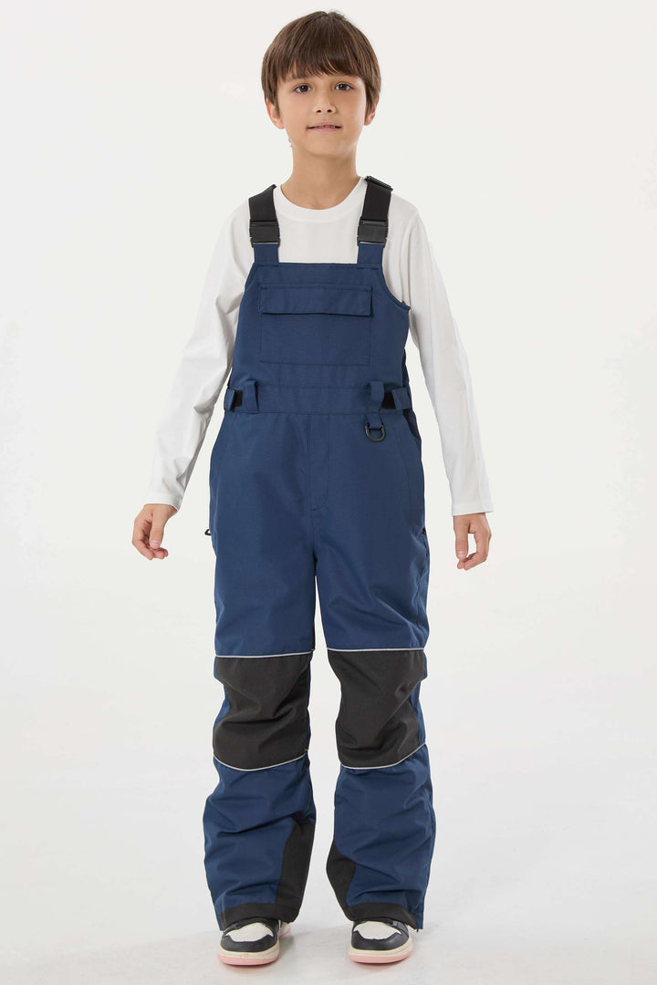 Lila Batik-Schneelatzhose für Jungen, reflektierend, strapazierfähig