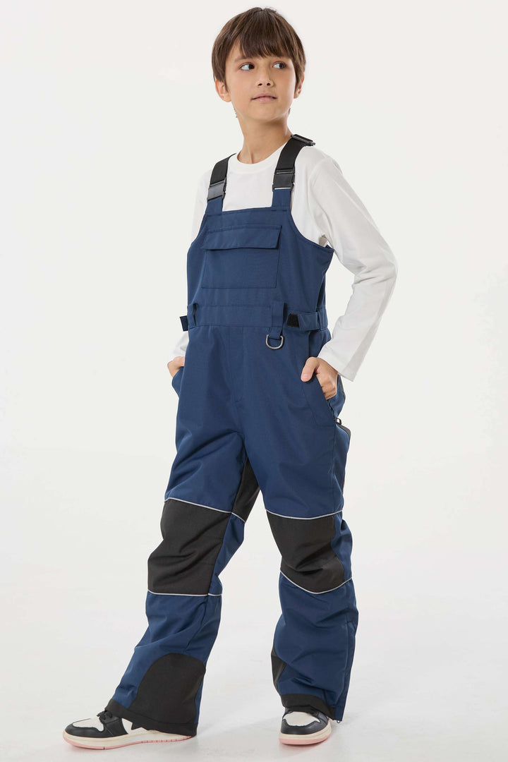 Lila Batik-Schneelatzhose für Jungen, reflektierend, strapazierfähig