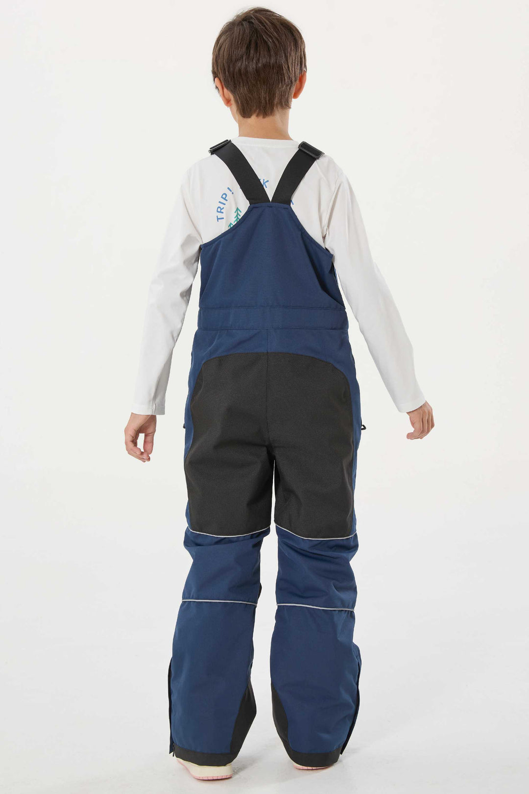 Lila Batik-Schneelatzhose für Jungen, reflektierend, strapazierfähig