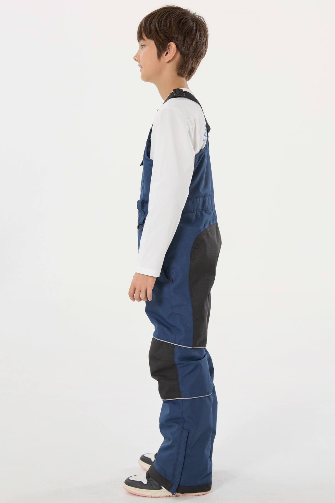 Lila Batik-Schneelatzhose für Jungen, reflektierend, strapazierfähig