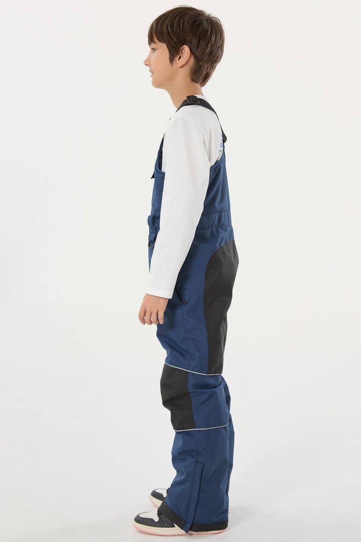 Lila Batik-Schneelatzhose für Jungen, reflektierend, strapazierfähig