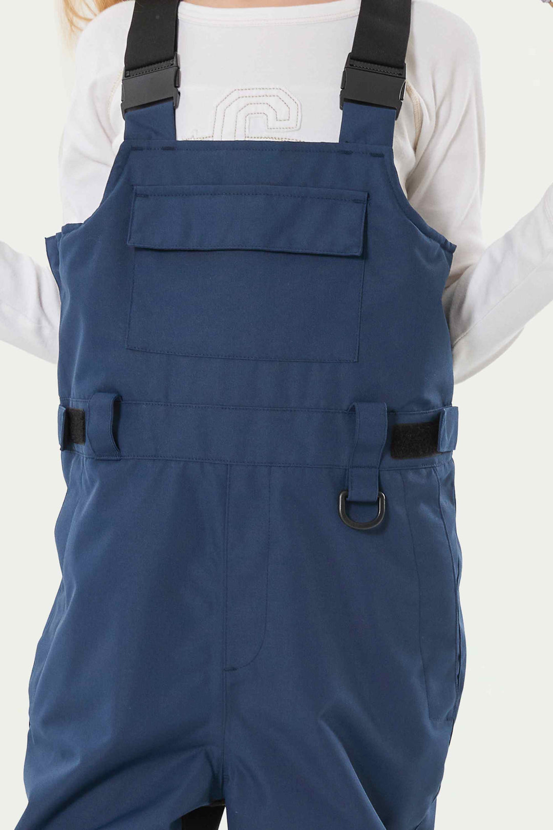 Lavendelfarbene reflektierende, strapazierfähige Arbeitskleidungs-Schneelatzhose für Mädchen 