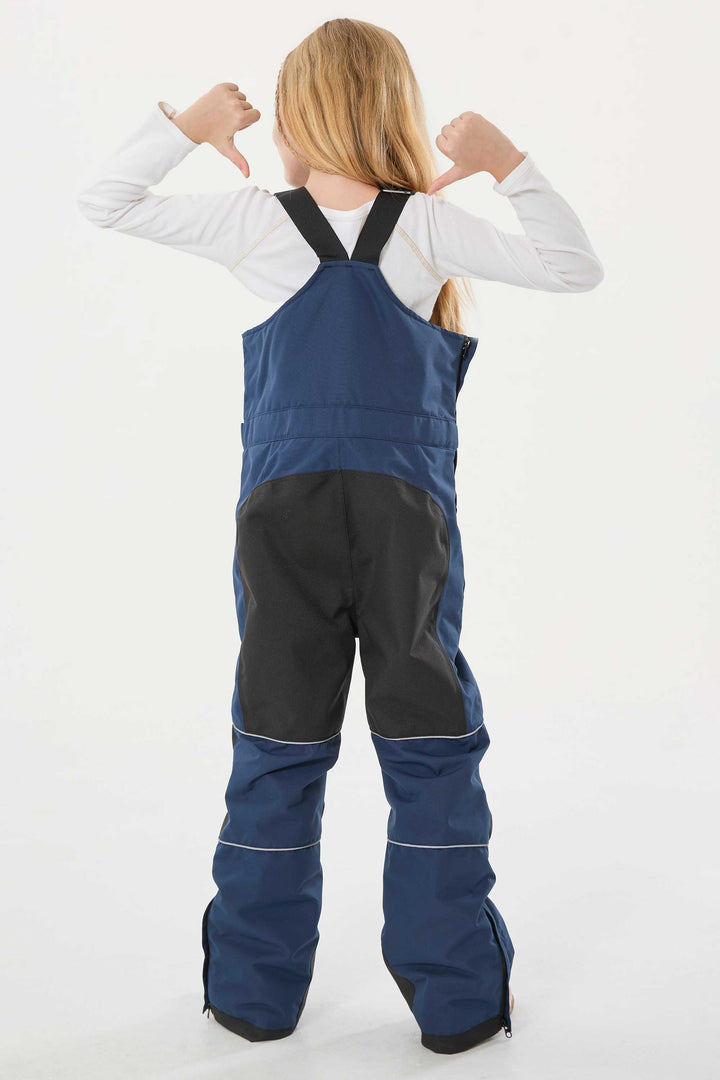 Lavendelfarbene reflektierende, strapazierfähige Arbeitskleidungs-Schneelatzhose für Mädchen 