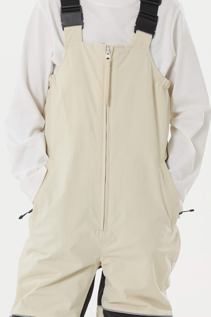 Wasserdichte, reflektierende und strapazierfähige Schneelatzhose für Jungen in Off-White 