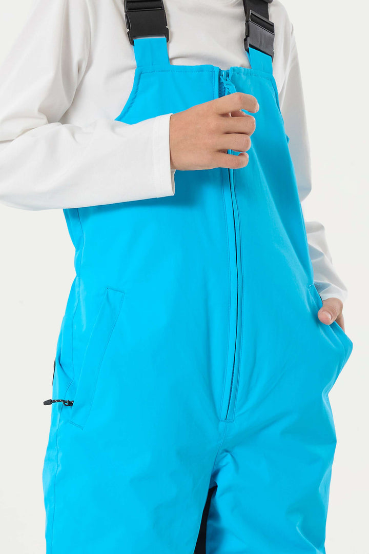 Wasserdichte, reflektierende und strapazierfähige Schneelatzhose für Jungen in Off-White 