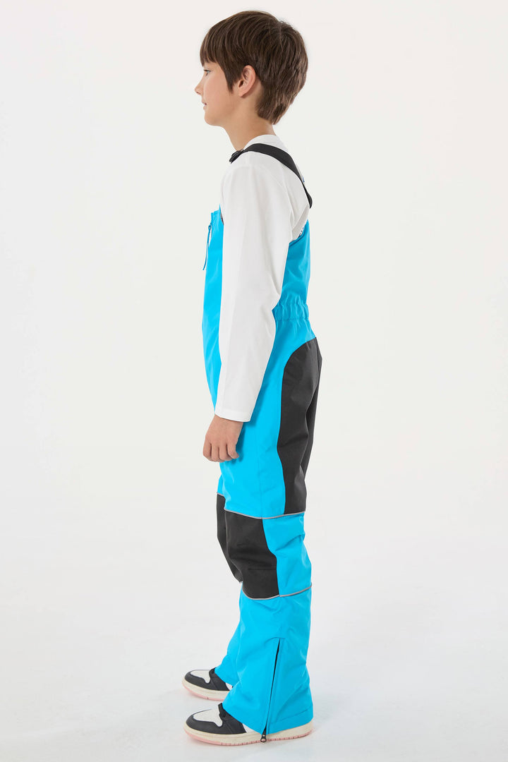 Wasserdichte, reflektierende und strapazierfähige Schneelatzhose für Jungen in Off-White 