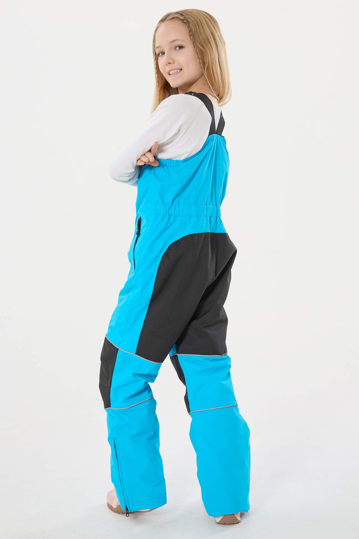 Wasserdichte, reflektierende und strapazierfähige Schneelatzhose für Mädchen in Off-White 