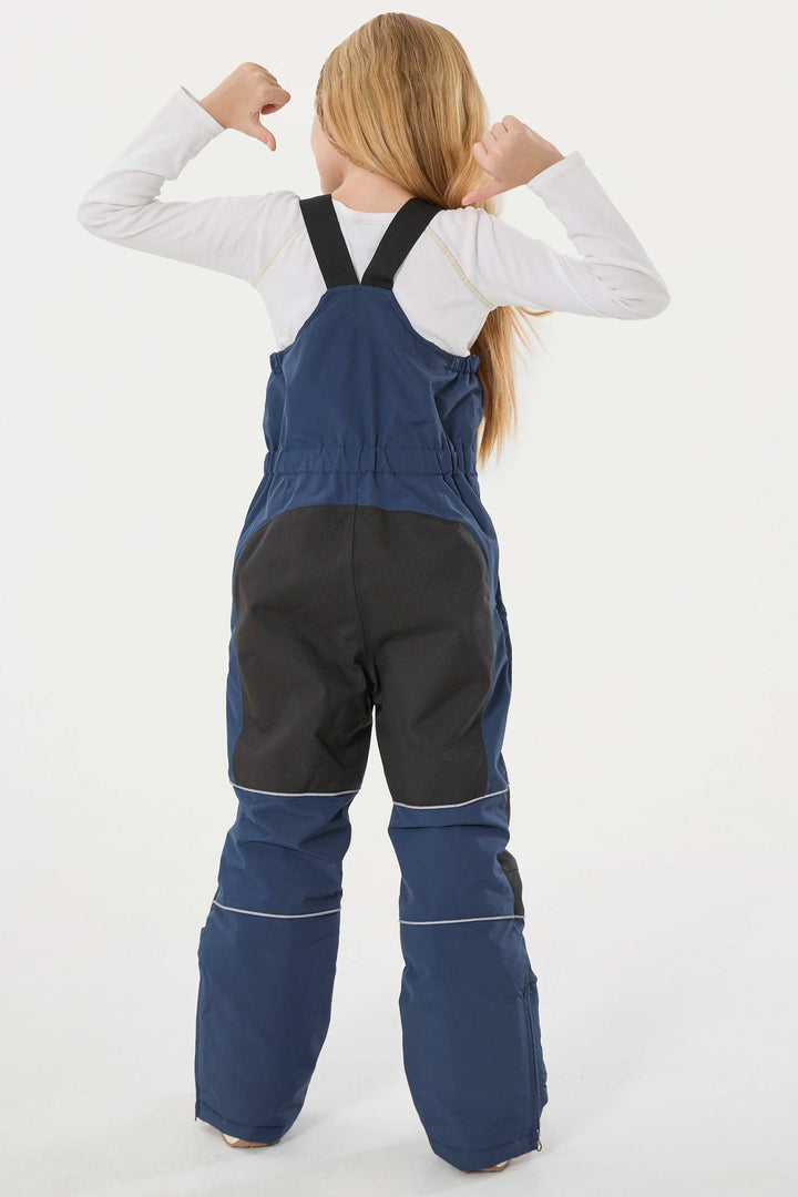 Wasserdichte, reflektierende und strapazierfähige Schneelatzhose für Mädchen in Off-White 