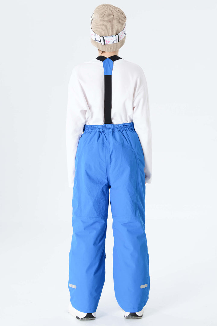 Boys' Off White Reflective Piping Insulated Snow Pants