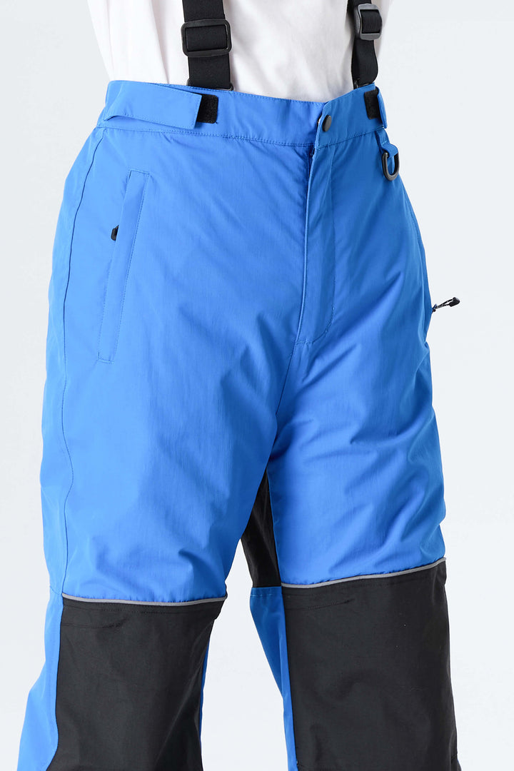 Boys' Bright Blue Color-Block Reflective Insulated Snow Pants