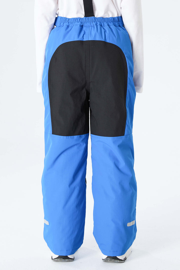 Boys' Bright Blue Color-Block Reflective Insulated Snow Pants