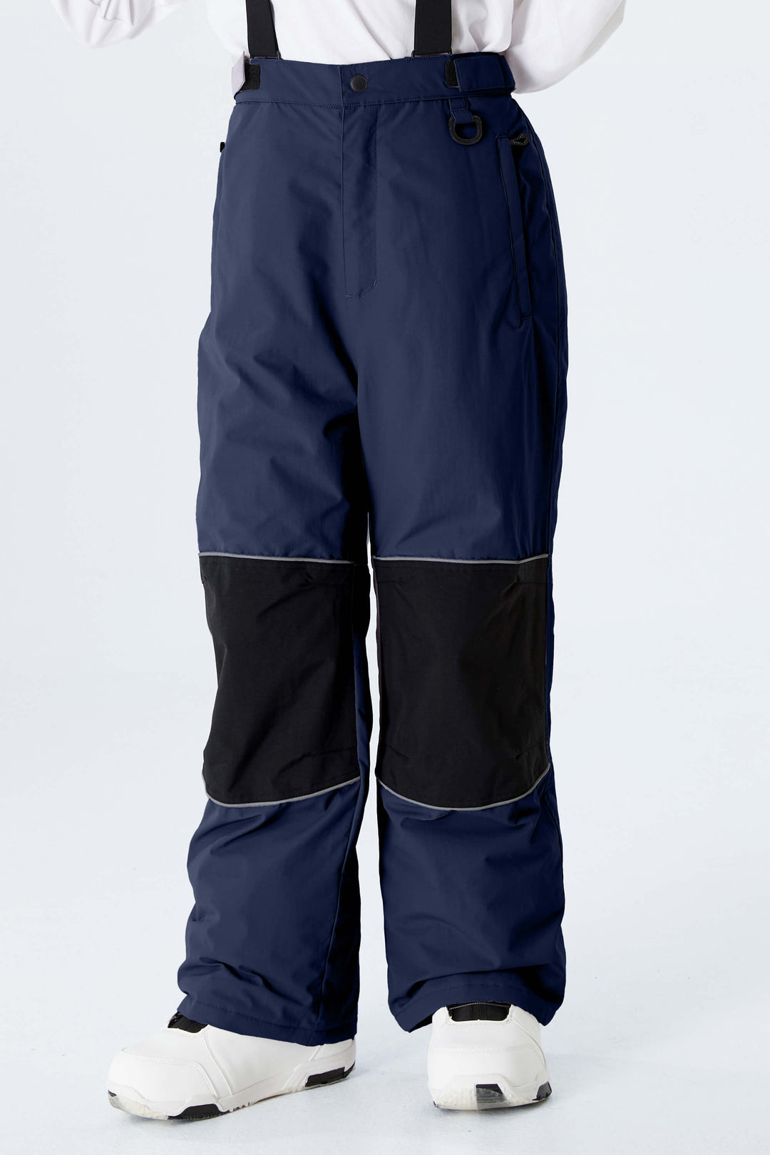Girls' Black Reflective Insulated Snow Pants