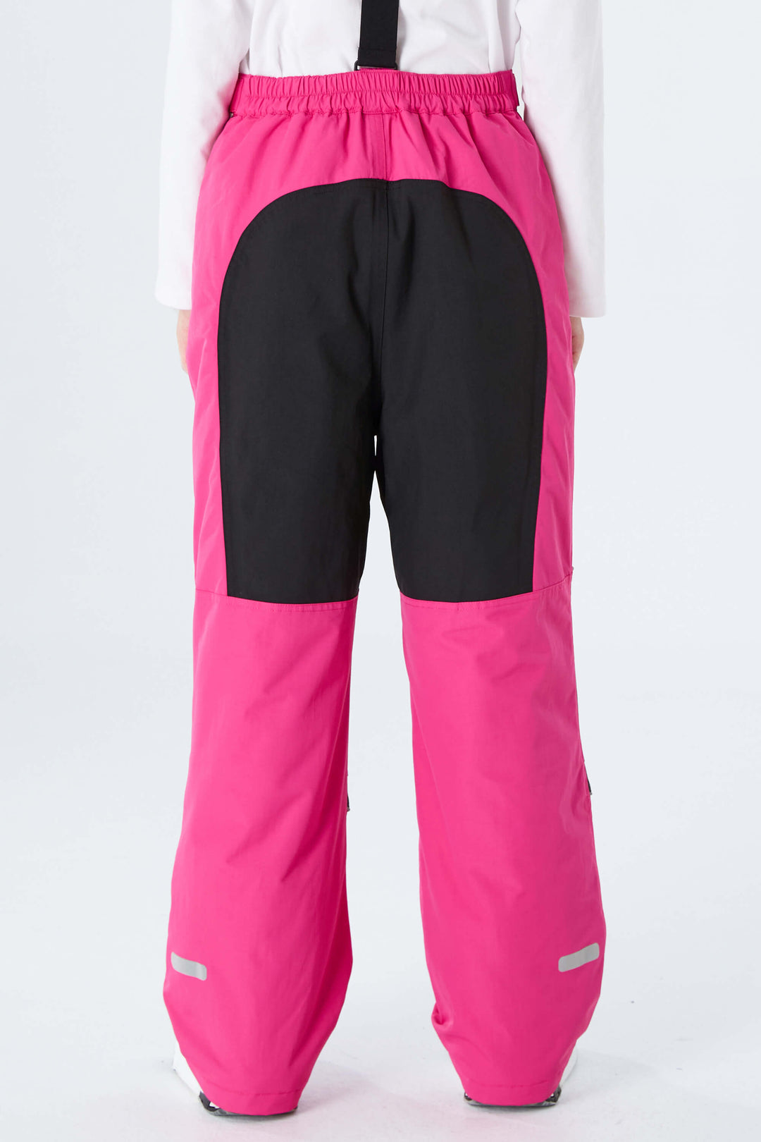 Girls' Rose Color-Block Reflective Insulated Snow Pants