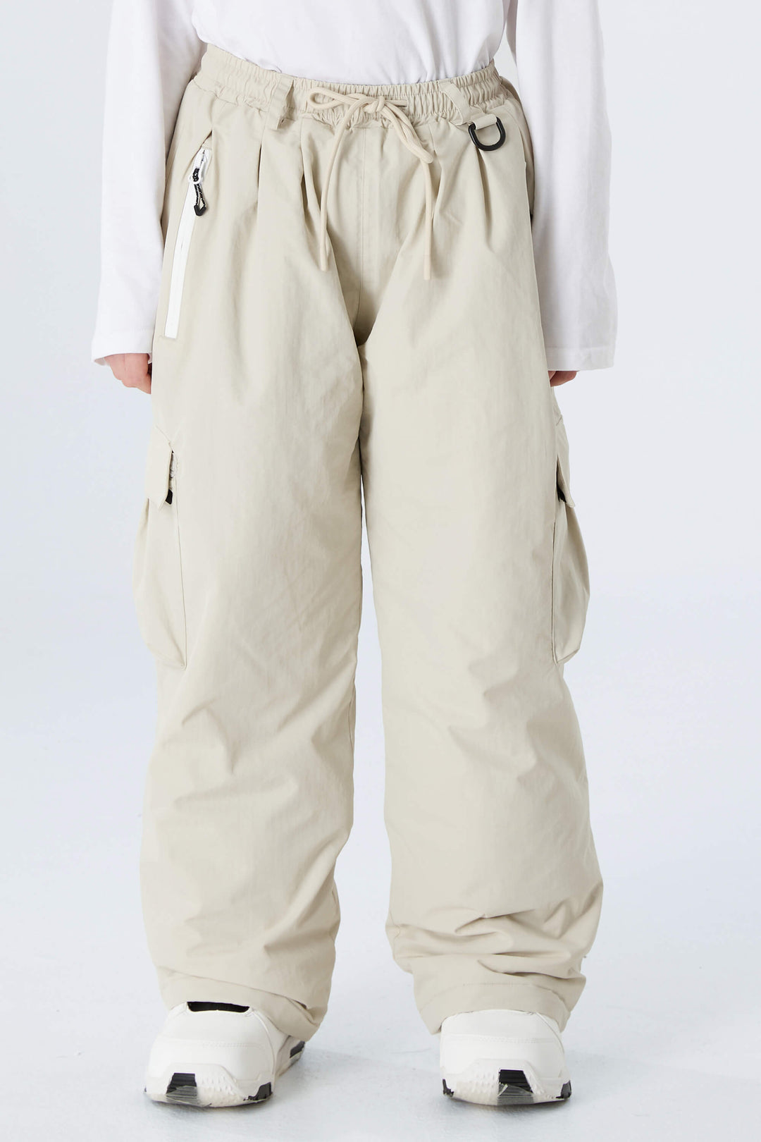 Boys' Navy Blue Utility Baggy Insulated Snow Pants